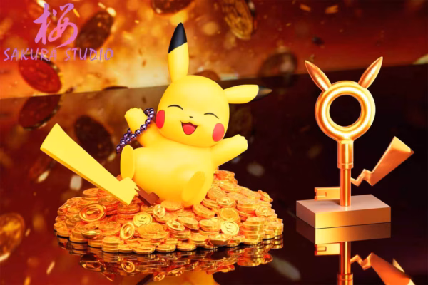 Pokemon Sakura Studio Pikachu V3 Resin Statue 2