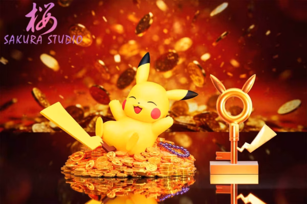 Pokemon Sakura Studio Pikachu V3 Resin Statue 3