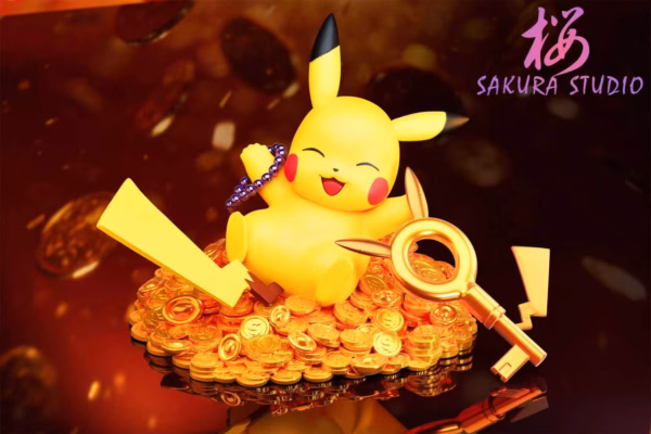 Pokemon Sakura Studio Pikachu V3 Resin Statue 4