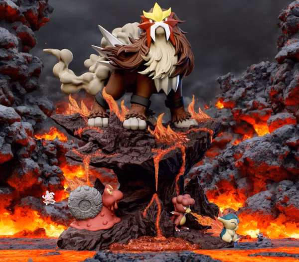 Pokemon Smile Studio Entei Resin Statue 3
