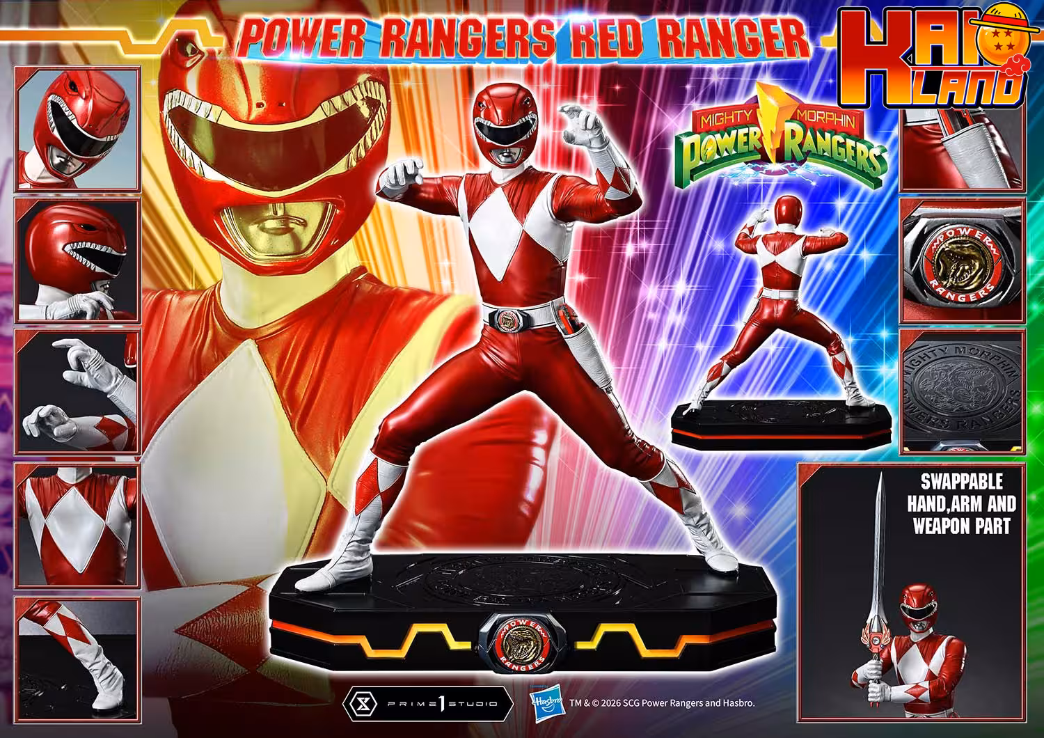 Power Rangers Prime 1 Red Ranger Licensed Resin Statue