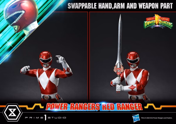 Power Rangers Prime 1 Red Ranger Licensed Resin Statue 2
