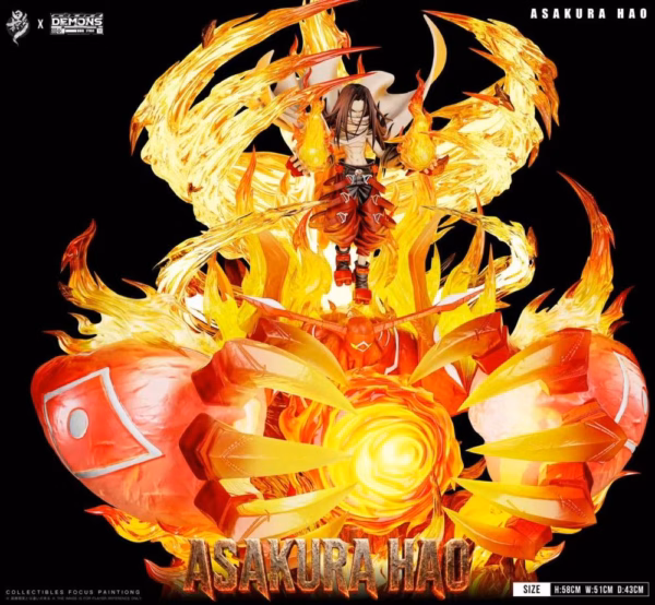 Shaman King Lue Ying Studio X Demons Studio Asakura Hao Resin Statue 5