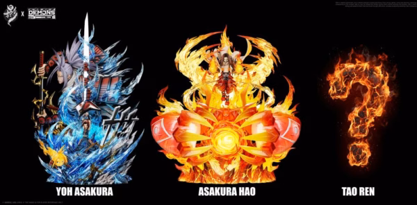 Shaman King Lue Ying Studio X Demons Studio Asakura Hao Resin Statue 6
