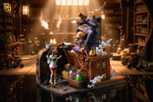 Spirited Away ReBorn Studio Chihiro Ogino x Kamaji Resin Statue
