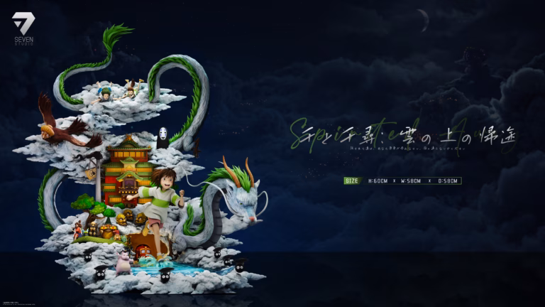Spirited Away Seven Studio Return Above the Clouds Resin Statue