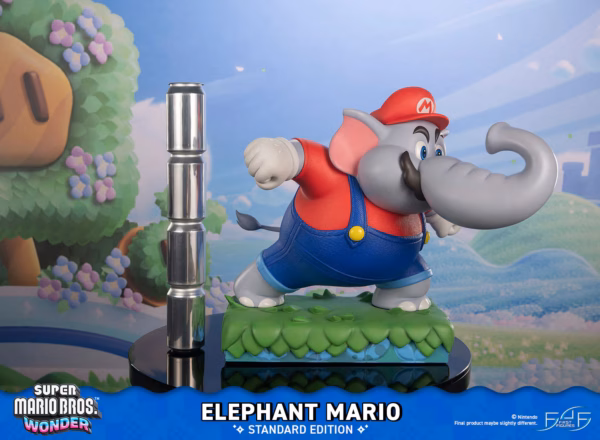 Super Mario Bros Wonder Bros First 4 Figures Studio Elephant Mario Resin Statue 2