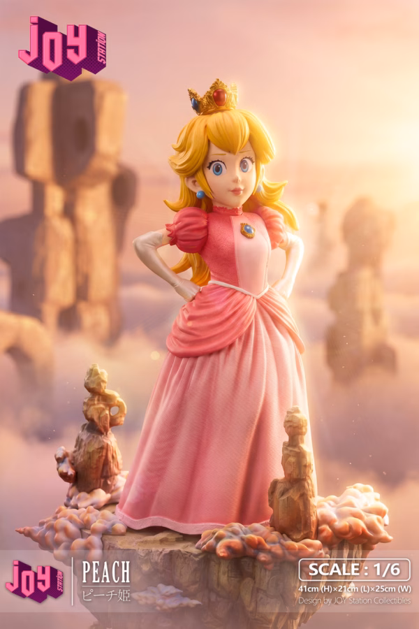 Super Mario Joy Station Princess Peach Resin Statue 2