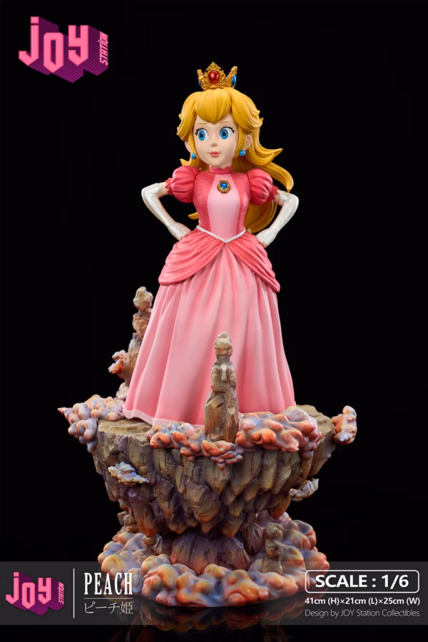 Super Mario Joy Station Princess Peach Resin Statue 4