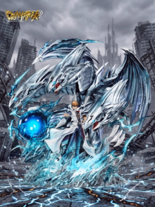 YuGiOh Dreammaker Studio Blue Eyes Ultimate Dragon X Seto Kaiba Resin Statue