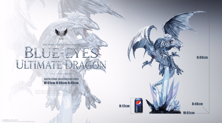 YuGiOh Saoirse Studio Blue Eyes Ultimate Dragon Resin Statue