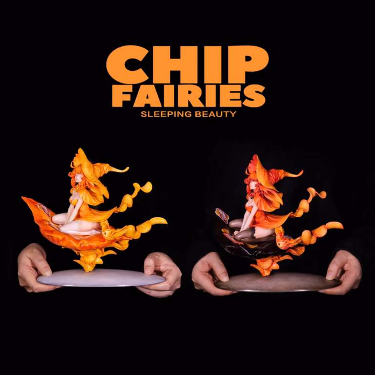 WeArtDoing Studio Sleeping Beauty Chip Fairies Resin Statue