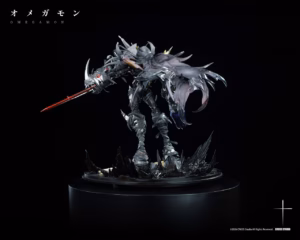 Omegamon Cross Studio Zwart Defeat Resin Statue