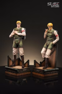 Attack on Titan Sure Studio Reiner Braun  Zeke Jaeger Resin Statue