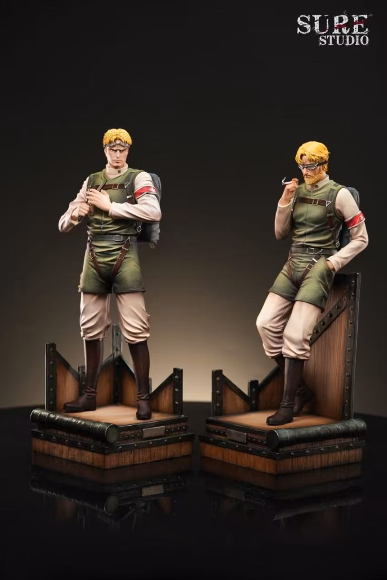 Attack on Titan Sure Studio Reiner Braun  Zeke Jaeger Resin Statue