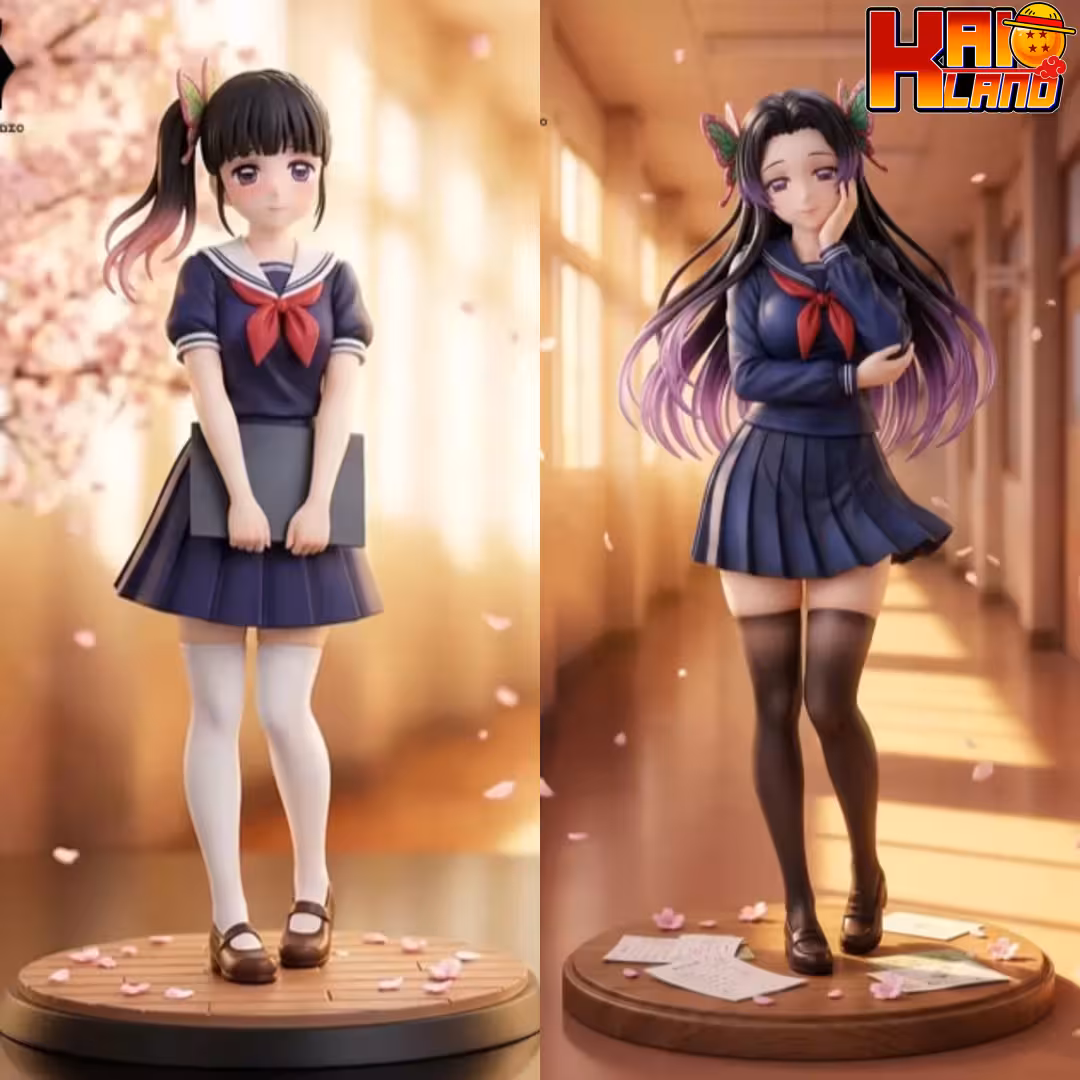 Kimetsu no Yaiba Black Rose Studio Kanao Tsuyuri X Kanae Kocho Resin Statue