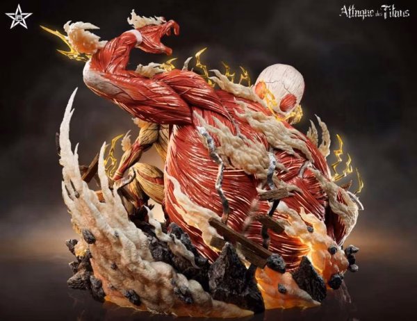 Attack On Titan Jiang Xing Studio Colossal Titan x Armored Resin Statue 4
