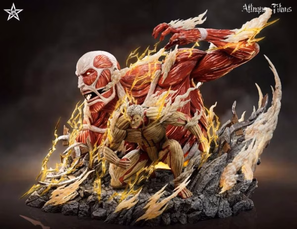 Attack On Titan Jiang Xing Studio Colossal Titan x Armored Resin Statue 5