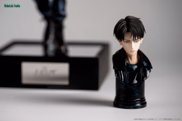 Attack On Titan Mahakala Studio Levi x Erwin Black Leather Jacket Resin Statue 5