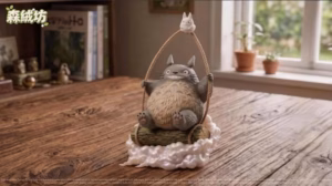 My Neighbor Totoro SenRongFang Studio Totoro on a Swing Resin Statue