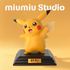 Pokemon Miumiu Studio Pikachu Hands up Resin Statue