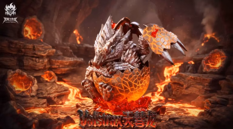 Monster Hunter Nightmare Studio Valstrax Egg Desolate Resin Statue