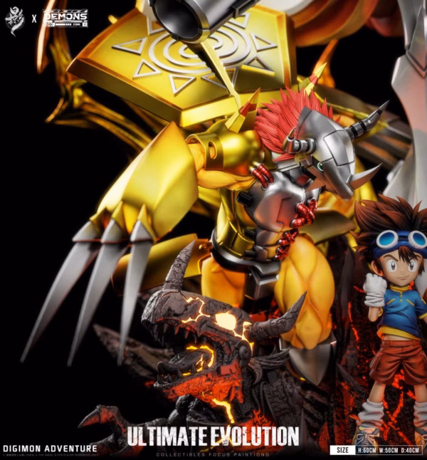 Digimon Lue Ying Studio Courage and friendship combined into one Omegamon Resin Statue 5