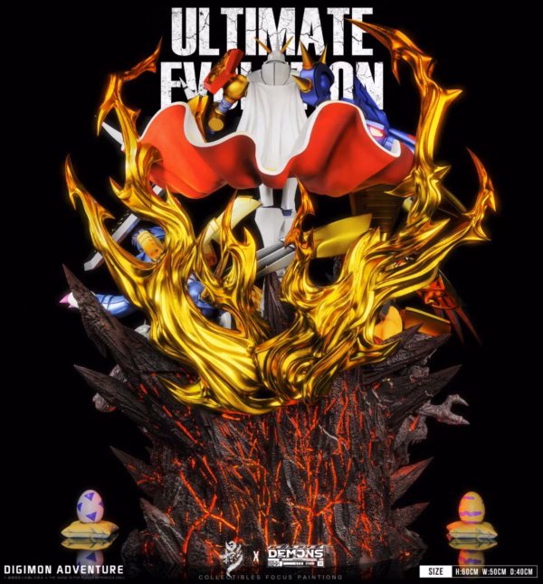 Digimon Lue Ying Studio Courage and friendship combined into one Omegamon Resin Statue 6