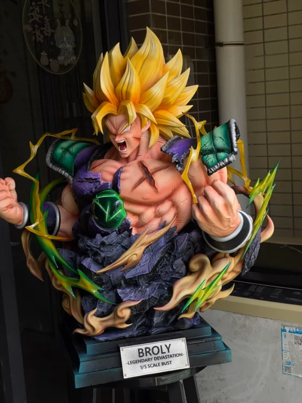 Dragon Ball Jin Shen Studio Broly Legendary Devastation Bust Resin Statue 4