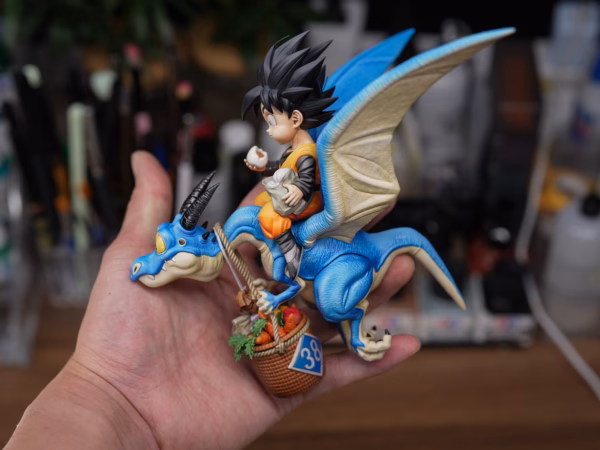 Dragon Ball SO Studio Son Goten Riding a Dragon Title Page Design Resin Statue 3