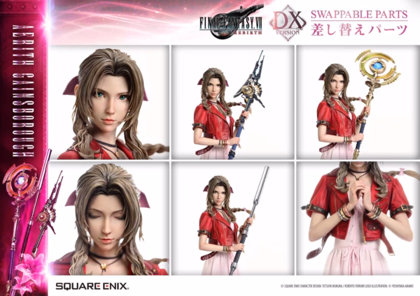 Final Fantasy VII Rebirth Prime 1 Studio Aerith Gainsborough Licensed Resin Statue 3