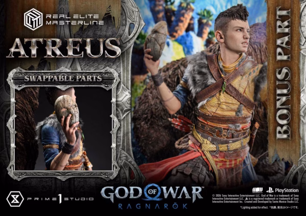 God of War Ragnarok Prime 1 Studio Atreus Licensed Resin Statue 9
