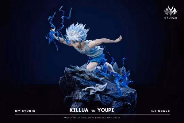 Hunter x Hunter Mu Yao Studio Killua Zoldyck X Menthuthuyoupi Resin Statue 4