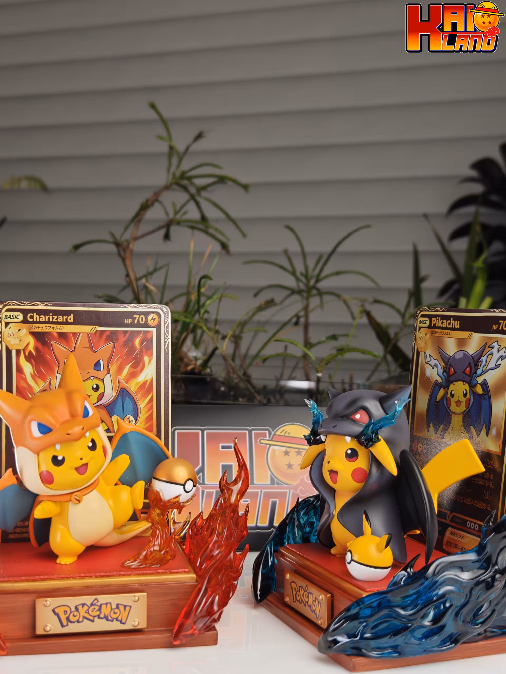 Pokemon Peak Studio Charizard Cape Pikachu Resin Statue