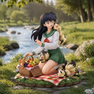 Inuyasha Li Xia Wu Yu Studio Kagome Higurashi X Kirara Resin Statue