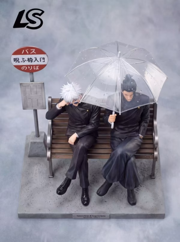 Jujutsu Kaisen LS Studio Satoru Gojo x Suguru Geto Bus Stop Resin Statue 3