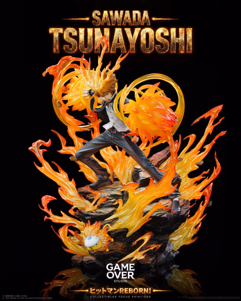 Katekyo Hitman Reborn Game Over Studio Sawada Tsunayoshi Resin Statue