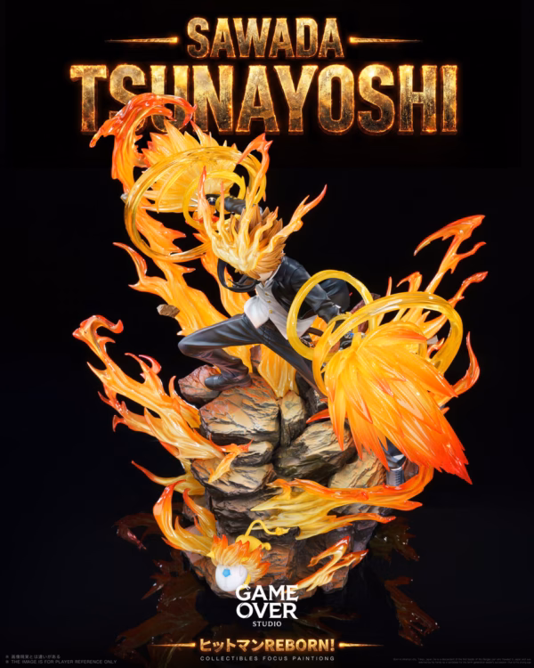 Katekyo Hitman Reborn Game Over Studio Sawada Tsunayoshi Resin Statue 2