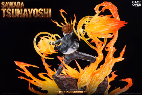 Katekyo Hitman Reborn Game Over Studio Sawada Tsunayoshi Resin Statue 3