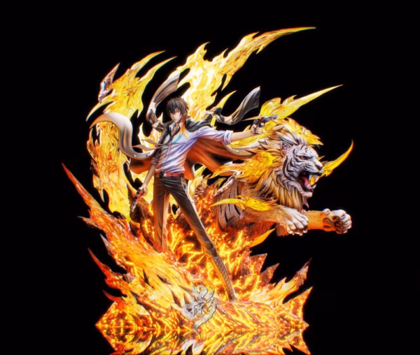 Katekyo Hitman Reborn Lue Ying Studio Three Kings Xanxus Resin Statue 2