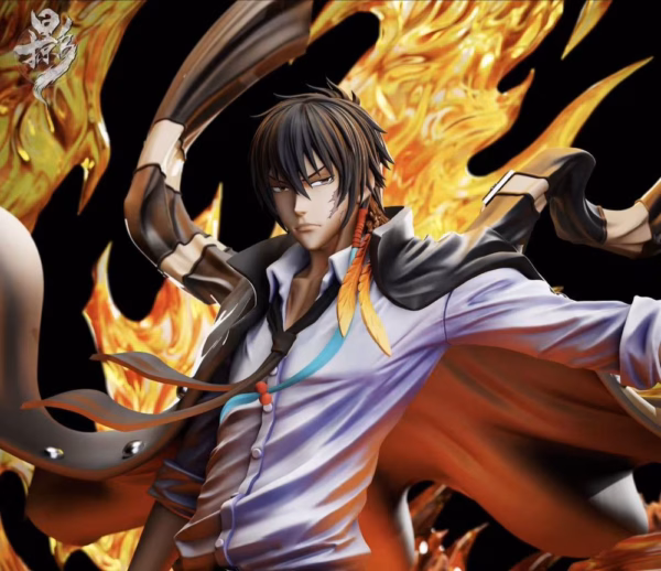 Katekyo Hitman Reborn Lue Ying Studio Three Kings Xanxus Resin Statue 3