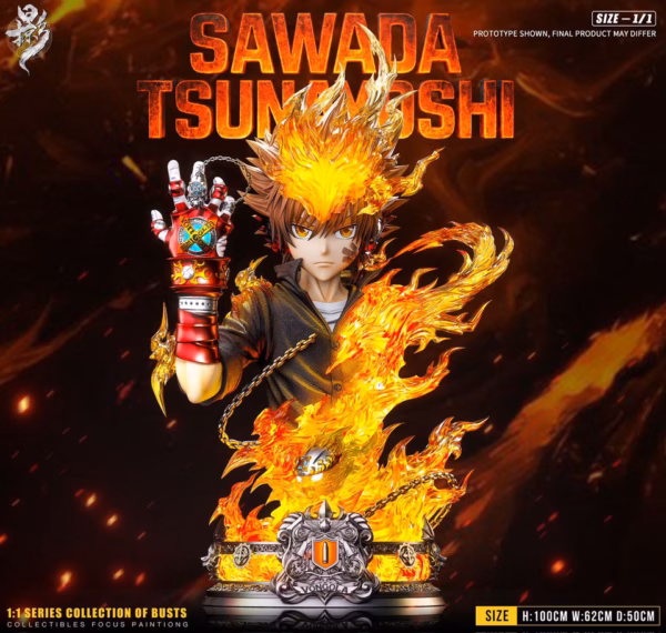 Katekyo Hitman Reborn LueYing Studio Sawada Tsunayoshi Bust Resin Statue 1