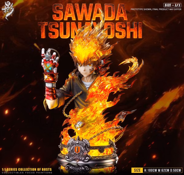 Katekyo Hitman Reborn LueYing Studio Sawada Tsunayoshi Bust Resin Statue 2