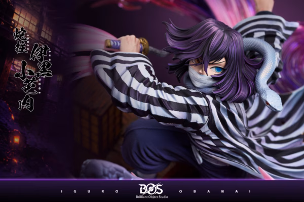 Kimetsu no Yaiba Brilliant Object Studio Obanai Iguro Resin Statue 4