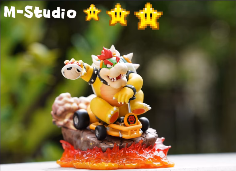 Mario Kart M Studio Mario Kart Bowser Resin Statue