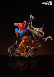 Marvel 27abyss Studio Spider Man Vs Green Goblin Resin Statue