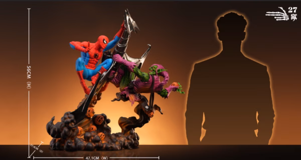 Marvel 27abyss Studio Spider Man Vs Green Goblin Resin Statue 4