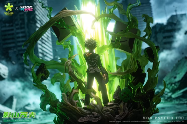 Mob Psycho 100 Sakura × More Studio Shigeo Kageyama Resin Statue 2