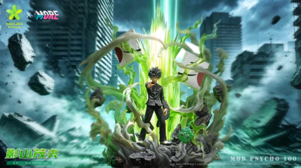 Mob Psycho 100 Sakura × More Studio Shigeo Kageyama Resin Statue 3