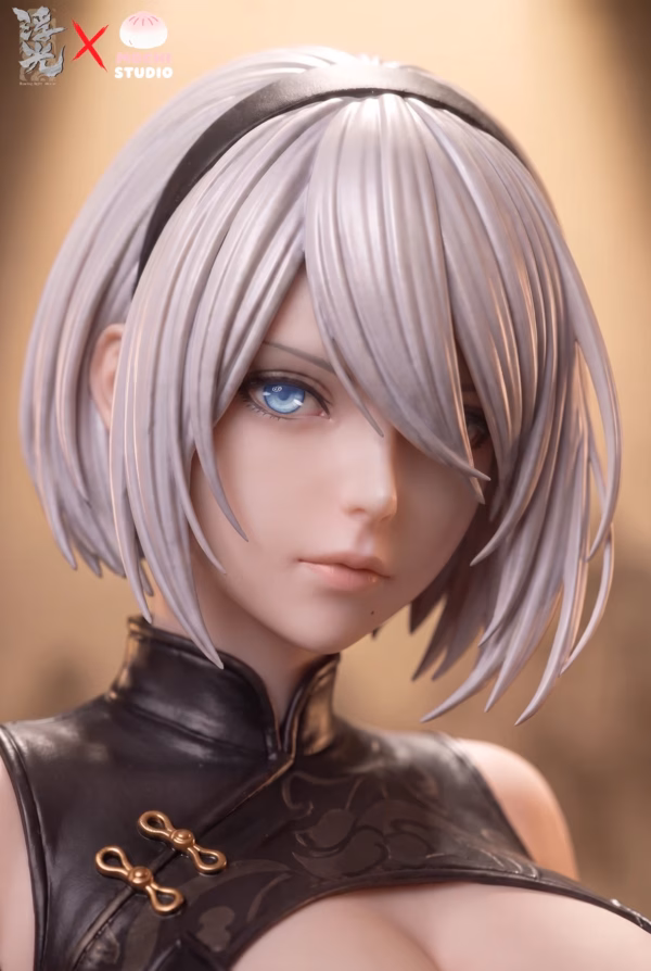 NieR Automata 2B Floating Light × MOCHI Studio NieR 2B Resin Statue 3